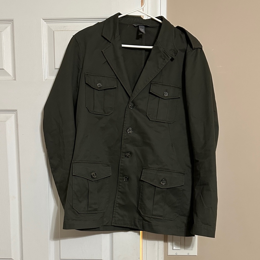 H&M Dark Green Military Field Jacket